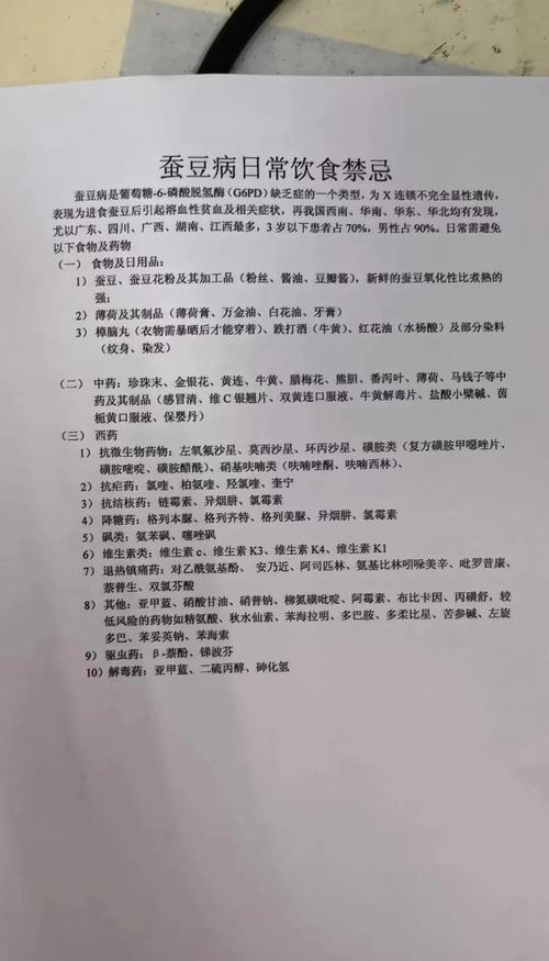 服药禁忌(蚕豆病用药禁忌)