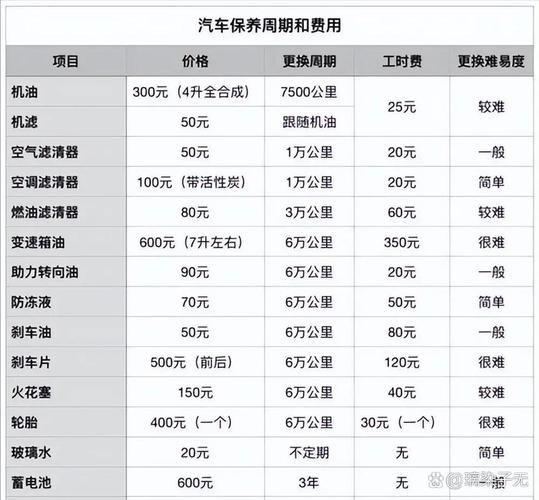 汽车保养(汽车保养一般做什么项目)