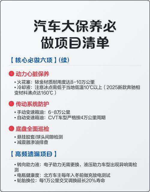 汽车保养(汽车保养一般做什么项目)
